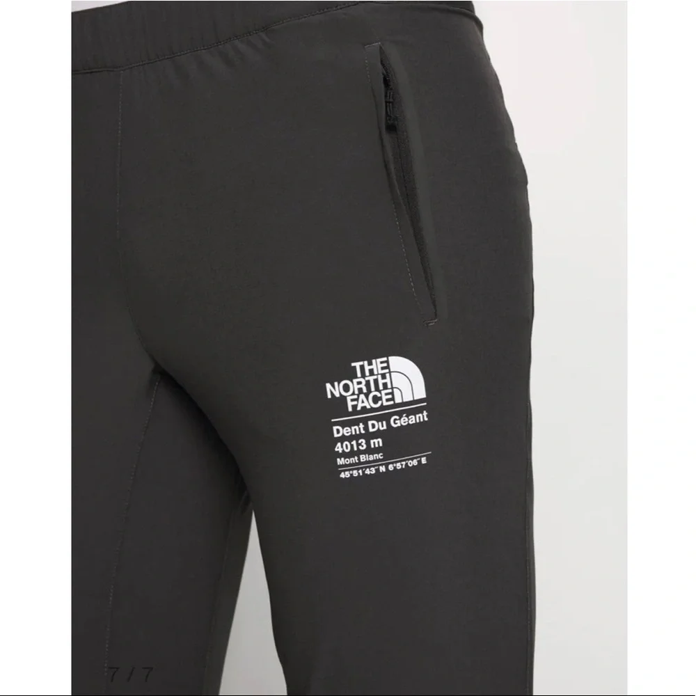 The North Face Men's Black Joggers with White Logo
